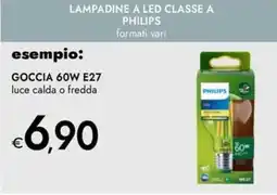 Bennet Philips goccia 60W E27 luce calda o fredda offerta