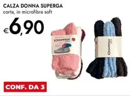 Bennet Calza donna superga corta, in microfibra soft offerta