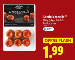 Lidl 12 minis canelés offerta