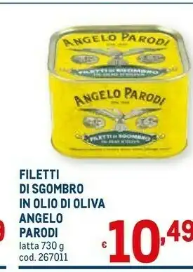 Metro Filetti di sgombro in olio di oliva offerta