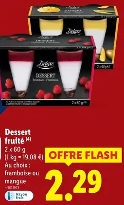 Lidl Dessert fruité offerta