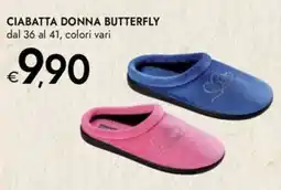 Bennet Ciabatta donna butterfly offerta