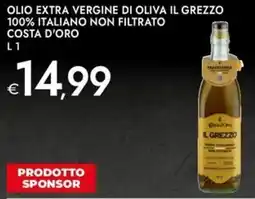 Bennet Olio extra vergine di oliva il grezzo 100% italiano non filtrato COSTA D'ORO offerta