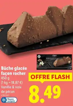 Lidl Bûche glacée façon rocher offerta