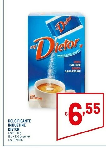 Metro Dolcificante in bustine offerta