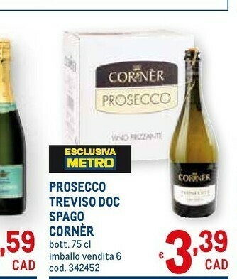 Metro Prosecco treviso doc spago offerta