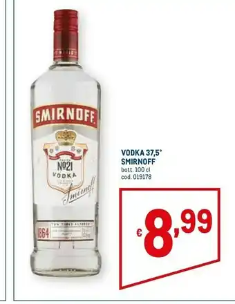 Metro Vodka 37.5 offerta