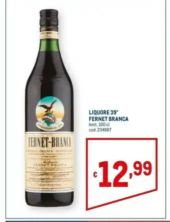 Metro Fernet liquore offerta