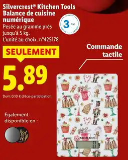 Lidl Silvercrest Kitchen Tools Balance de cuisine numérique offerta