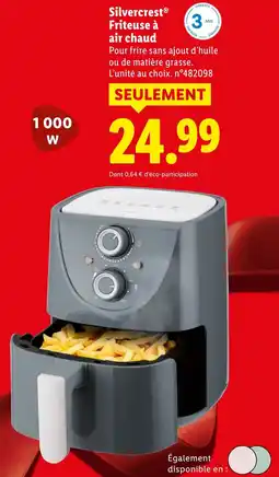 Lidl Silvercrest Friteuse à air chaud offerta