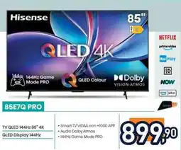 Unieuro Hisense 85E7Q PRO TV QLED 144Hz 85" 4K offerta