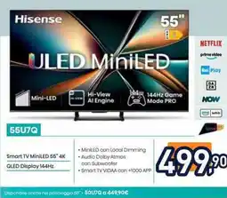 Unieuro Hisense 55U7Q Smart TV MiniLED 55" 4K offerta