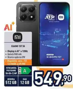 Unieuro XIAOMI 15T 5G offerta
