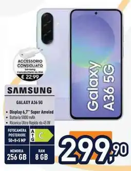 Unieuro SAMSUNG GALAXY A365G offerta