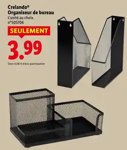 Lidl Crelando Organiseur de bureau offerta