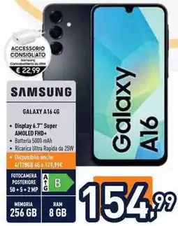 Unieuro SAMSUNG GALAXY A16 4G offerta