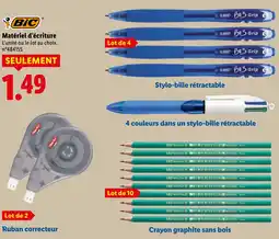 Lidl BiC Matériel d'écriture offerta