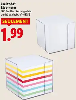 Lidl Crelando Bloc-notes offerta