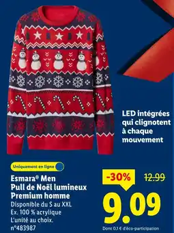 Lidl LED intégrées qui clignotent à chaque mouvement offerta