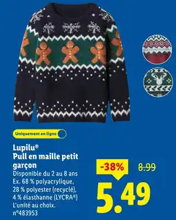 Lidl Lupilu Pull en maille petit garçon offerta