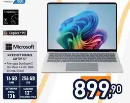 Unieuro MICROSOFT SURFACE LAPTOP 13" offerta