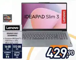 Unieuro Lenovo IDEAPAD SLIM 3 (82XQOONGIX) offerta
