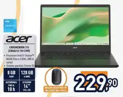 Unieuro acer CHROMEBOOK 314 (CB0A314-1H-C39R) offerta