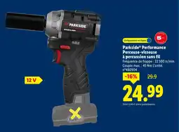 Lidl Parkside Performance Perceuse-visseuse à percussion sans fil offerta