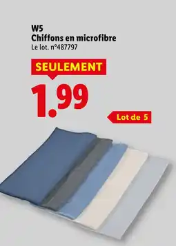 Lidl W5 Chiffons en microfibre offerta