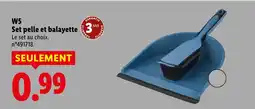 Lidl W5 Set pelle et balayette offerta