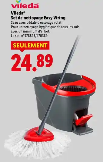 Lidl Vileda Set de nettoyage Easy Wring offerta