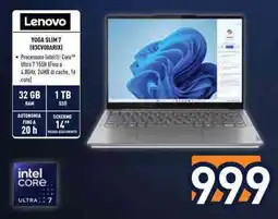 Unieuro Lenovo YOGA SLIM 7 (83CV00ARIX) offerta