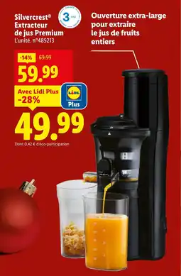 Lidl Silvercrest Extracteur de jus Premium offerta