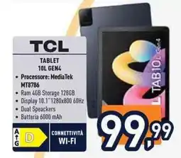 Unieuro TCL TABLET 10L GEN4 offerta