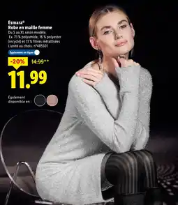 Lidl Esmara Robe en maille femme offerta