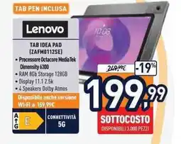 Unieuro Lenovo TAB IDEA PAD (ZAFM0112SE) offerta