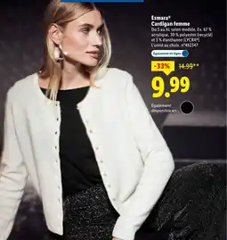 Lidl Esmara Cardigan femme offerta