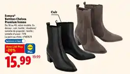 Lidl Esmara Bottines Chelsea Premium femme offerta