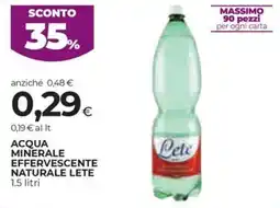 Coop Acqua minerale effervescente naturale LETE offerta