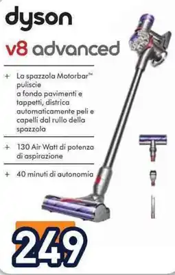 Unieuro dyson v8 advanced offerta