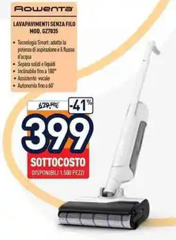 Unieuro Rowenta LAVAPAVIMENTI SENZA FILO MOD. GZ7035 offerta