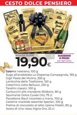 Coop Cesto dolce pensiero offerta
