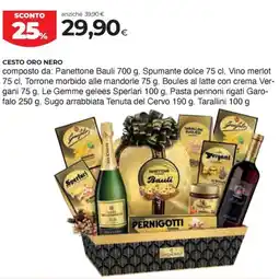 Coop Cesto oro nero offerta