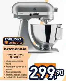 Unieuro KitchenAid ROBOT DA CUCINA 5KSM95PSE offerta
