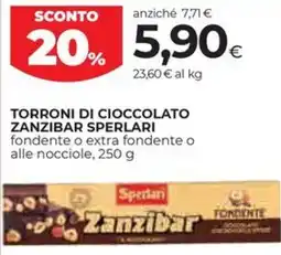Coop Torroni di cioccolato zanzibar SPERLARI offerta