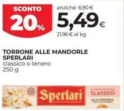 Coop Torrone alle mandorle SPERLARI offerta