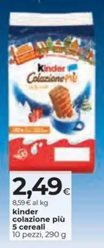 Coop Kinder colazione più 5 cereali offerta