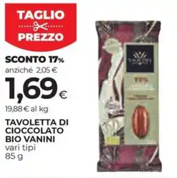 Coop Tavoletta di cioccolato bio VANINI offerta