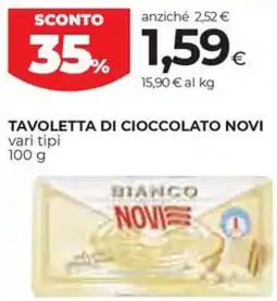 Coop Tavoletta di cioccolato NOVI offerta