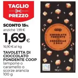 Coop Tavoletta di cioccolato fondente COOP offerta